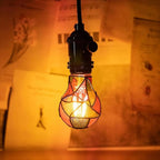 Stained Glass Bulb E26 Base Bulb 6W Lamp for Indoor Home Room Garden Balcony Restaurant Shop Bar Night Christmas Party