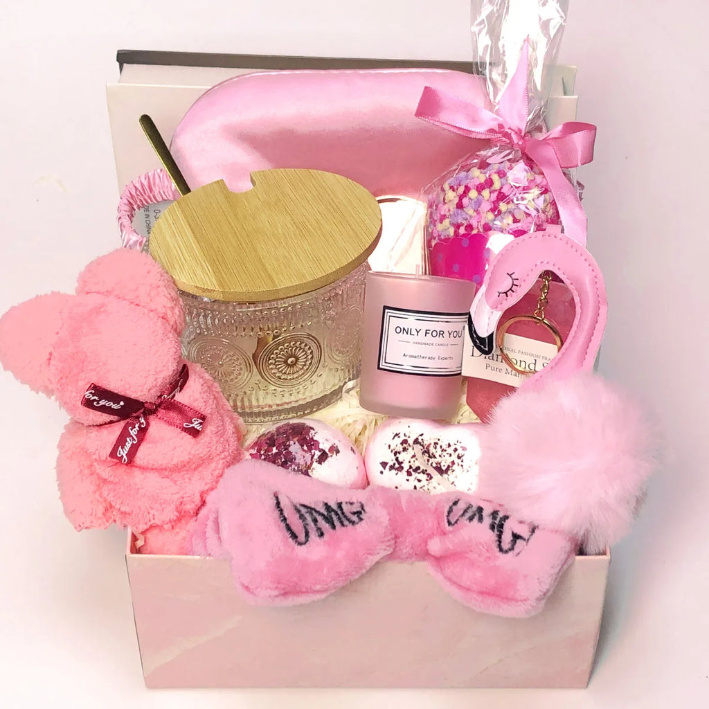Mothers Day Gifts for Mom Birthday Present for Wife Mama,Body Care Spa Aromatherapy,Soap,Candle,Bath Bomb for Anniversary Party