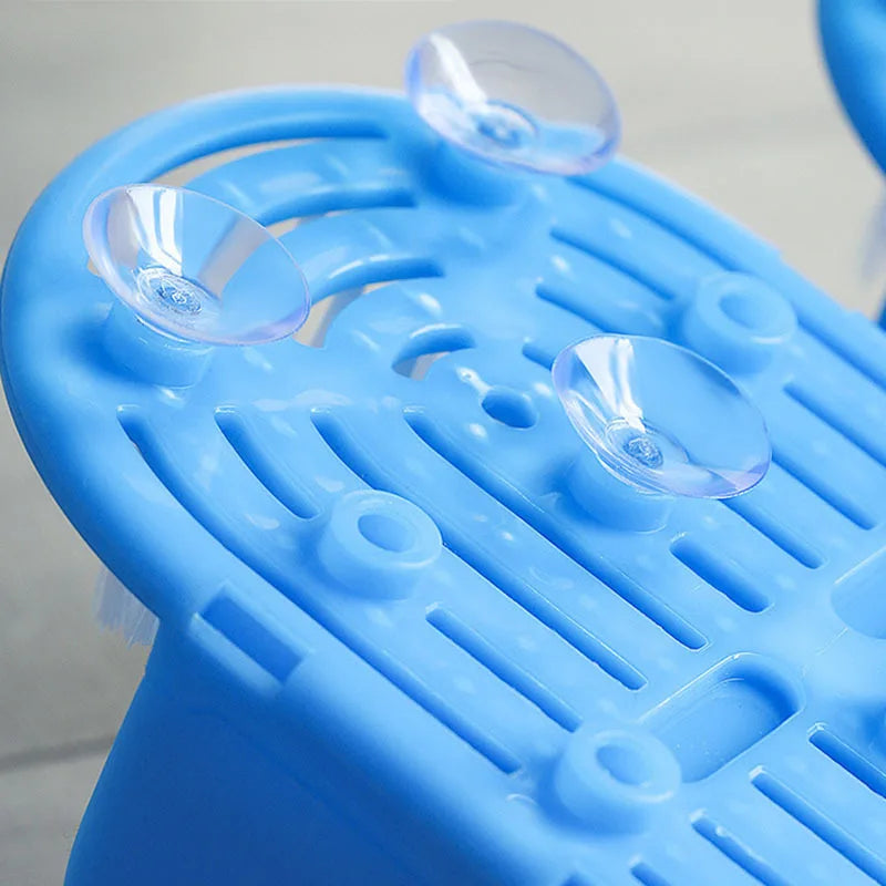 Shower Foot Scrubber Simple Feet Cleaner Exfoliating Easy Feet Cleaning Brush Feet Washer Foot Shower  Massager Slippers Unisex