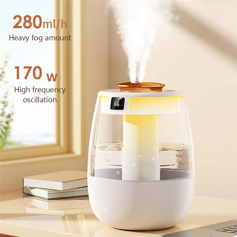 A69edouble Port Fragrance Diffuser 1.3L Cool Mist Maker Air Humidifier Essential Oil Aroma Humidificador Home Office