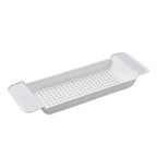 1Pc Expandable Bathtub Tray Stable Placement Plastic Material Draining Design Bath Caddy Tray Tub Table for Bathroom