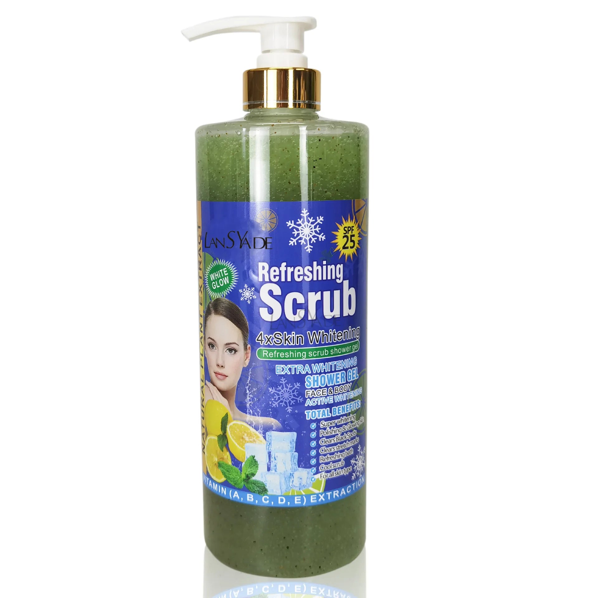 1000ml Scrub bath lotion silky smooth skin foam rich moisture skin toner brighten skin color anti-aging mild lasting fragrance