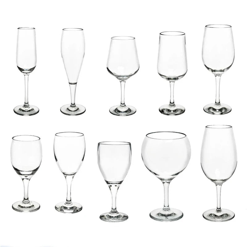 Wine Outside Unbreakable Wine Glasses Dishwasher-Proof,Elegant Plastic Stemless Wine Glass | Reusable | Ideal for Homes & Bars
