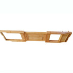 Bamboo Bath Tray Table Bathtub Caddy Tray Over the Tub Shelf Bath Holder