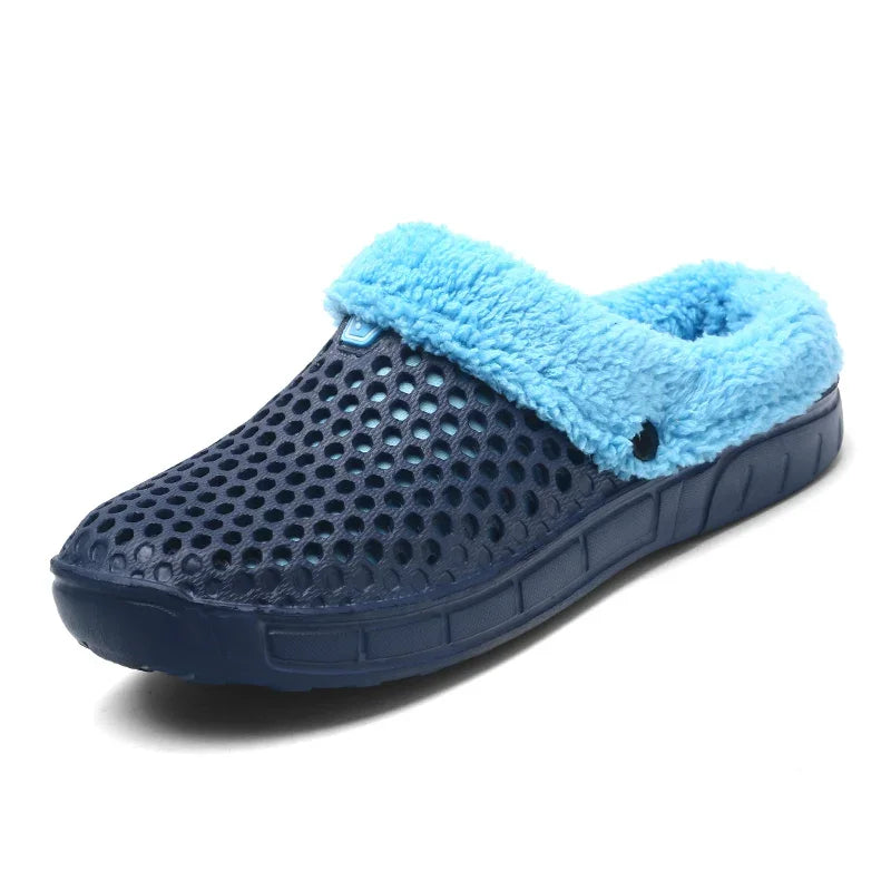 Winter Slippers Men Women Indoor Warm Shoes Non Slip Cotton Pantoffels Casual Clogs Slip on House Floor Slippers for Men