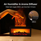 Air Humidifier 280ml Colorful Fireplace Flame Aroma Diffuser Humidifier Essential Oil Diffuser Air Diffuser Humidifier for Home