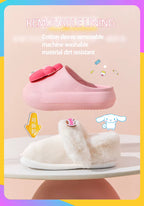 Cute & Cozy Waterproof Cartoon Slippers for Boys & Girls – Winter House Shoes