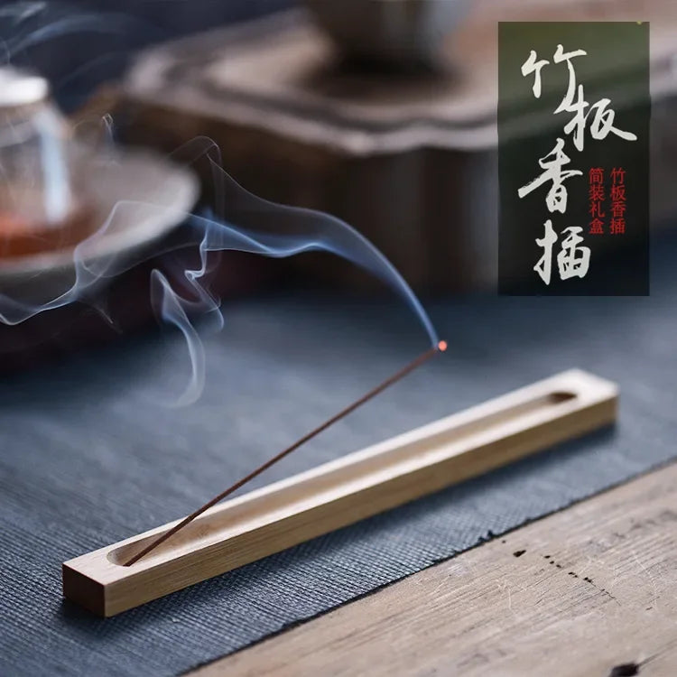 Wood Incense Stick Holder Line Incense Burner Wooden Crafts Sandalwood Coil Base Home Decoration