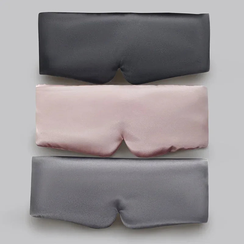 Silk Satin Sleep Mask Comfortable Sleeping Eye Mask Eyeshade Cover Shade Eyes Relax Enlarged Eye Patch Women Men Sleep Health