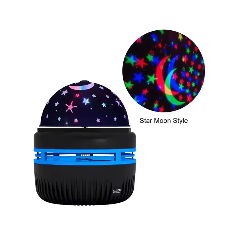 Colorful LED Starry Sky Projector Galaxy Light Magic Ball Moon Star Night Light Bedroom Atmosphere Lamp For Home Decoration