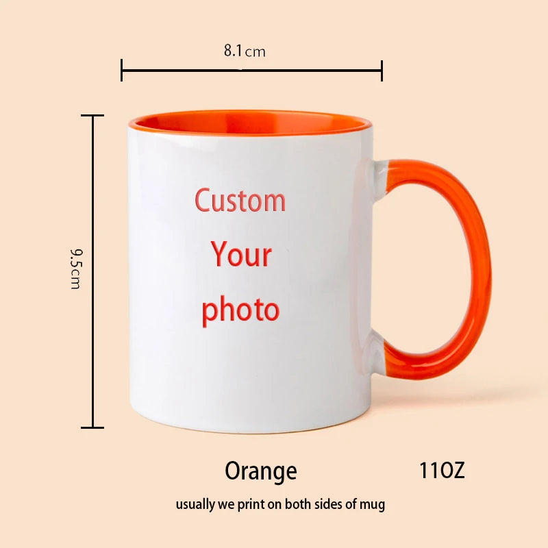 Personalized Your Photo Mug, Custom NAME Logo TEXT Cup,Customize Coffee Mugs, Tea Cups, Mothers day, Wedding Surprised Gift