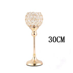 Crystal Tealight Candle Holders, Metal Glass Candlesticks, Wedding Table Centerpiece, Christmas Party, Home Decoration