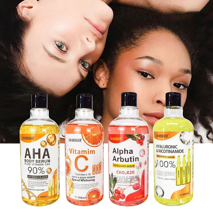 Body Lotion AHA Hydroxy Acid & VC Moisturizing Brightening Body Lotion Nourishing Moisturizing Skin Skin Care Products 500ml