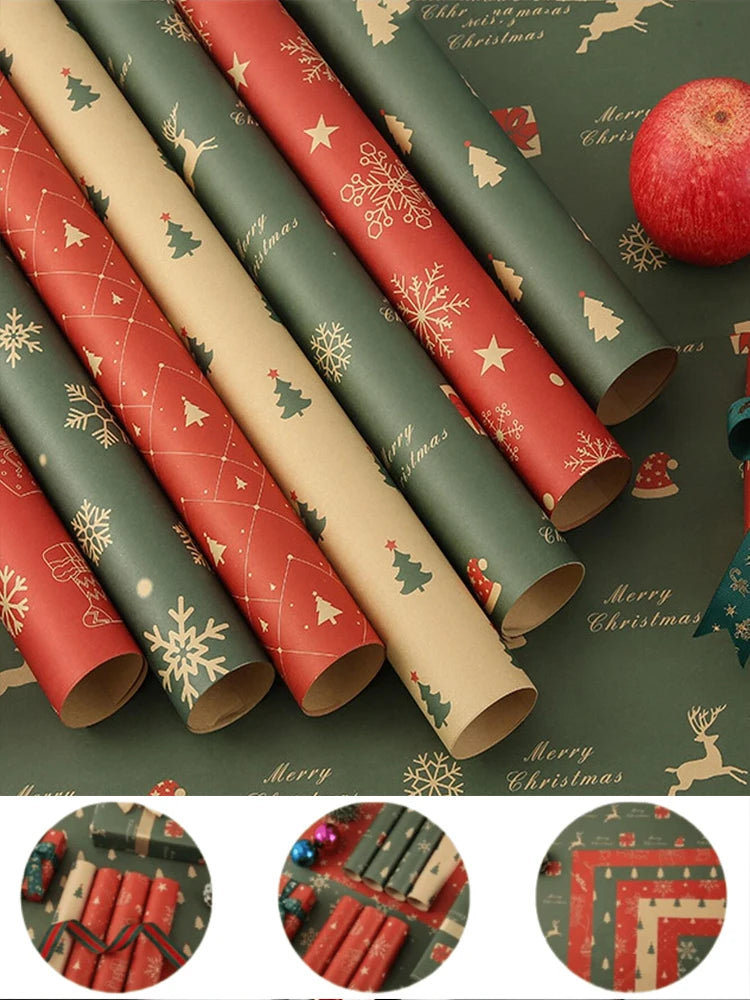 Happy Birthday Wrapping Paper 50*70cm Christmas Colorful DIY Flower Wedding Xmas Party Gift Packing Decor DIY Crafts Papers
