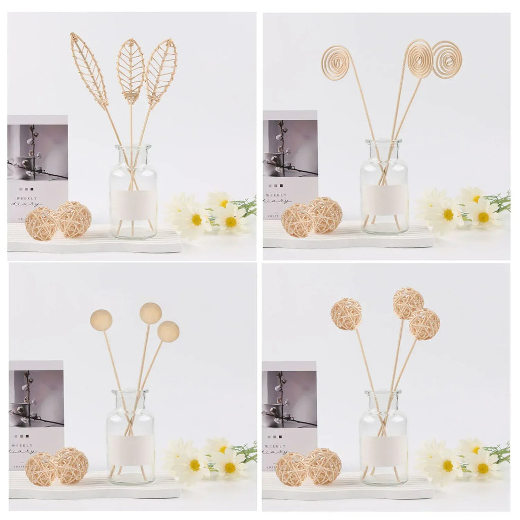 5/15Pcs Rattan Reed Diffuser Sticks Refill, 3mm Wavy Long, for Essential Oil Airs Freshener, High Quality Home Fragrance