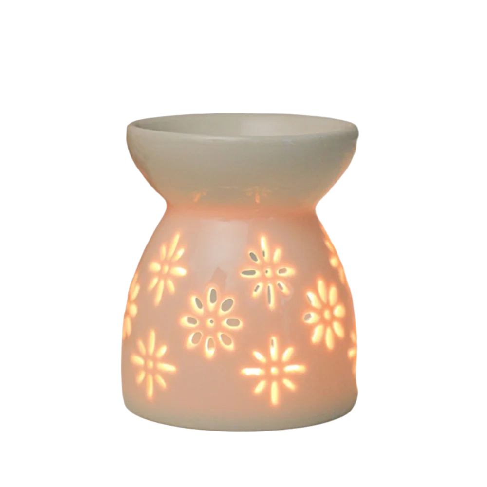 Ceramic Handicrafts Candle Holders Hollow Patterns Essential Oil Burners Candle Lamps Incense Lamps Home Living Room Decoration