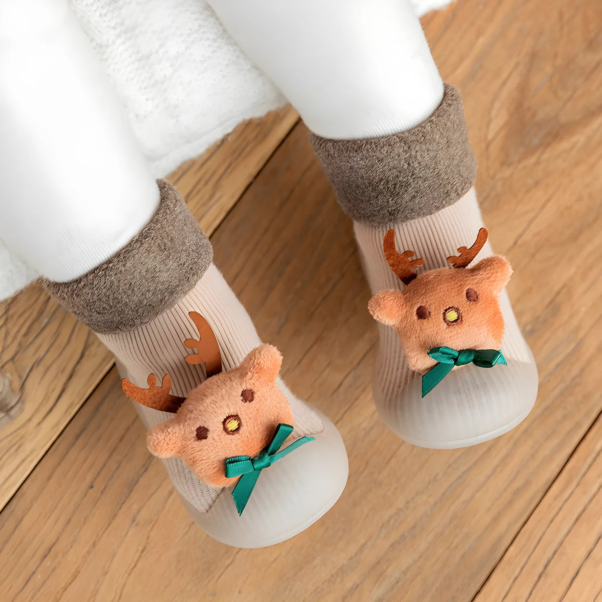 Baby Christmas Sock Shoes Boys Girls First Walking Shoes Non-Slip Slippers Soft Sole Sneakers Toddler Infant Babygirl gift ﻿