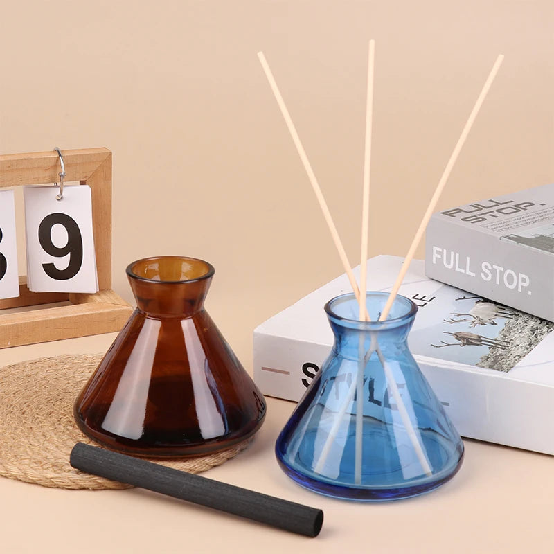 1PC 220ml Containers Diffuser Bottle Aromatherapy Diffuser Bottle Modern Simple Diffuser Glass Bottle Essential Oil Organizers