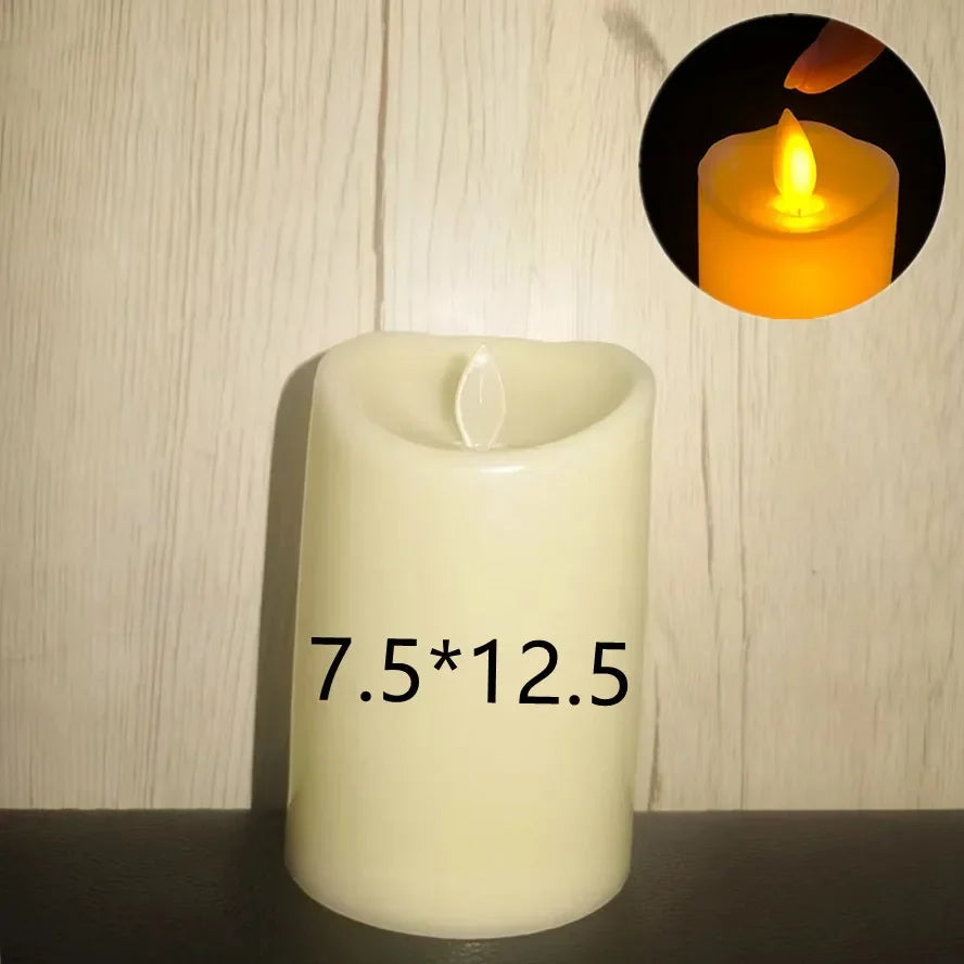 Flameless Flickering LED Candles Lamp Home Decoration Battery Powered Candles for Wedding Decor Birthday Party Supplies Warm