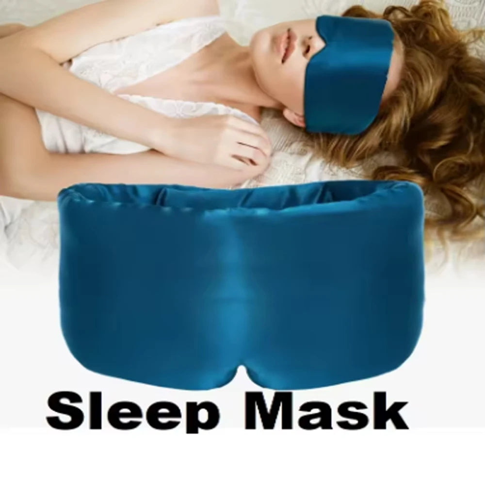 Mulberry Silk Sleep Mask for Eyes Cover Mask Blocking Light Eyemask Eyeshade Soft Padded Travel Sleeping Aid for Eyepatch