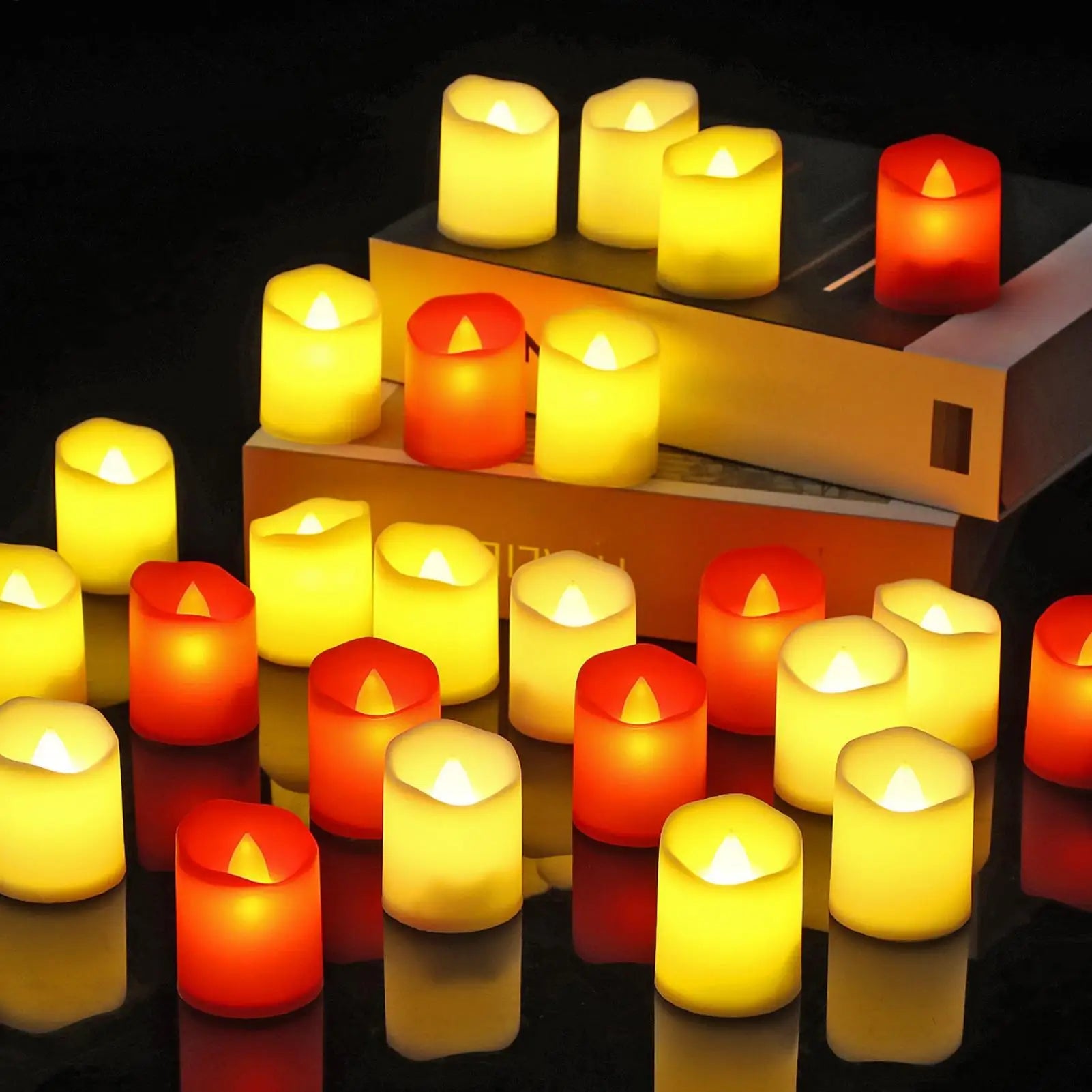 Flameless LED Candles Battery Operated Warm Lights Electric Candles Tealight For Home Holiday Party Christmas wedding Decoration