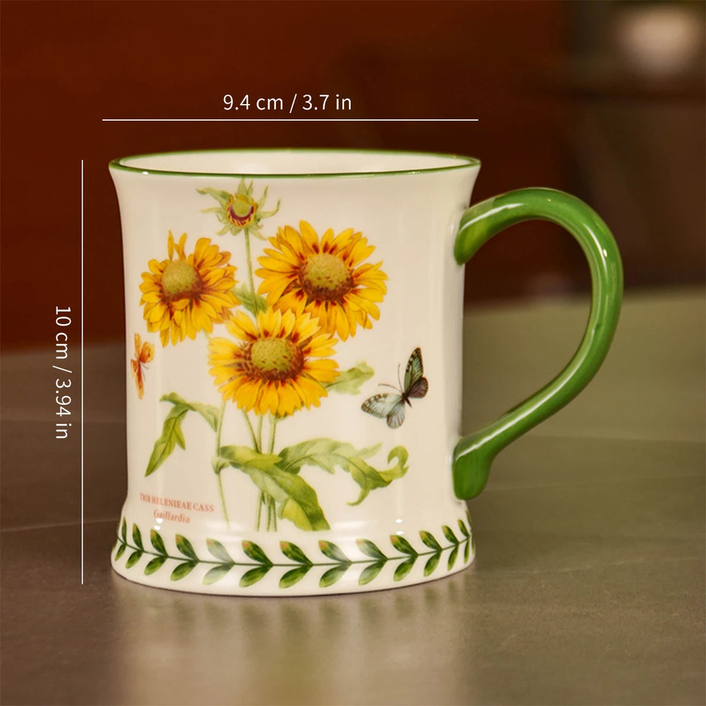 1Pc,Ceramic Coffee Mug,Tea Cup,Creative Hand-Painted Ceramic Mug,Classic Drinking Mug with Handle,Suitable for Hot or Cold Beverages,All-Season Drinks,Wedding,Birthday,Valentine's Day Gift,This Is Your Best Choice