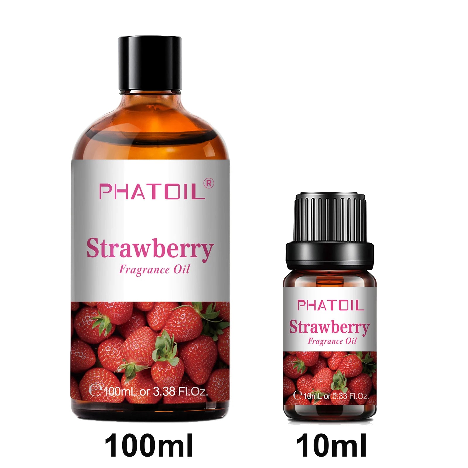 PHATOIL 10ml/100ml Fragrance Oil For DIY Perfume,Humidifier,Diffuser,Strawberry Cherry Lemon Mango Watermelon Guava Aroma Oils