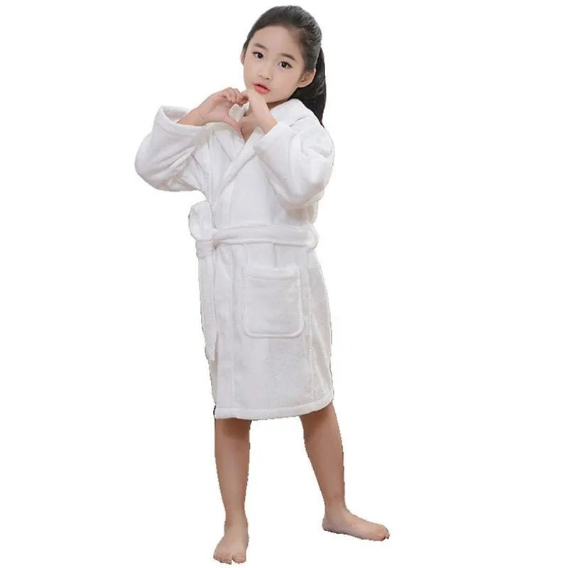 37 Design Cotton Kids Hooded Bathrobe For Girl Sleepwear Robe Boy Cotton Terry Bathrobe Baby Pajamas Bath Robe Children Bathrobe