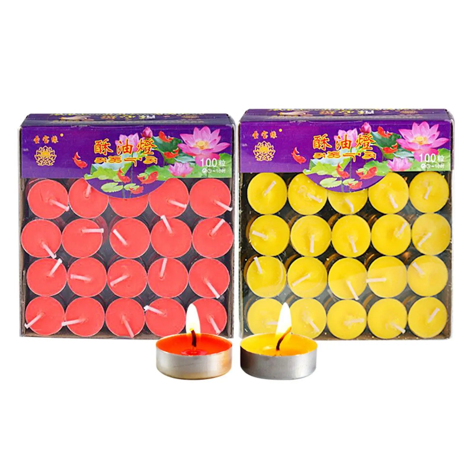 100pcs/Set DIY Round Smokeless Scented Tealight Candles for Birthday Party Decorative Candles outdoor