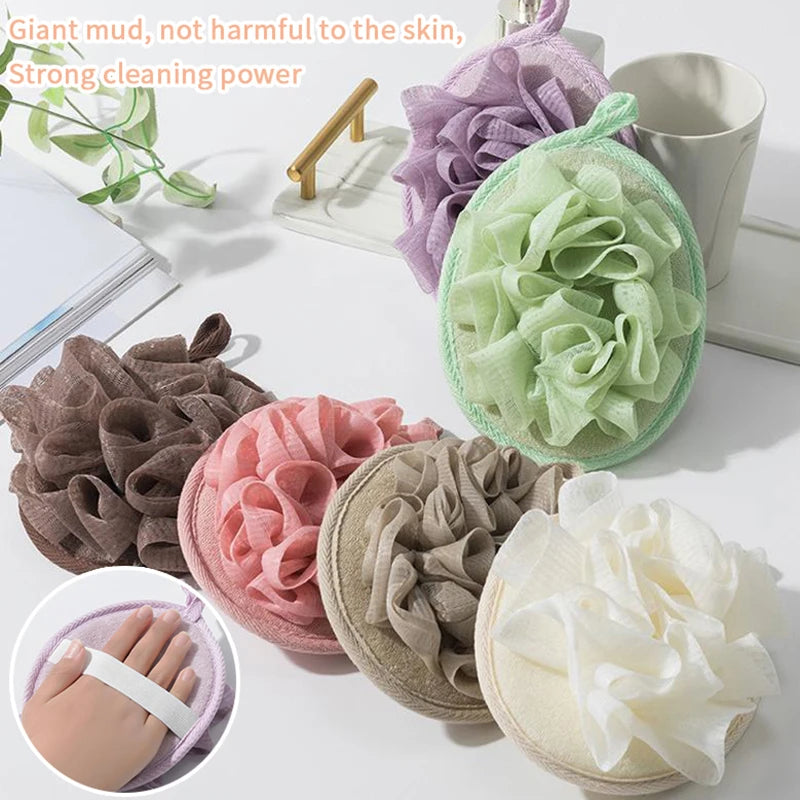 Bath Scrubber For Body Loofah Ball Shower Body Wash Ball Massage Bath Flower Towel For Body Best Body Scrub For Shower Bath Tool