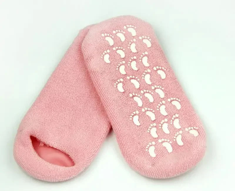 2pc Foot Care Spa Moisturizing Gel Socks Exfoliating Dry Cracked Soft Skin Sock Pedicure Hard Heel skin Protector Repairing