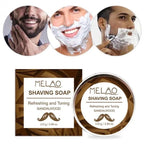 Shaving Soap 110g Sandalwood Shaving Soap Foam Men's Manual Shaver Facial Softening Soap | Lathers Up Nicely,Long-Lasting Scent