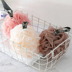 Soft Mesh Bath Sponge Balls Nylon Cleaning Brush Shower Puff Body Cleaner Exfoliating Scrubbers Bath Ball Bathroom Supplies