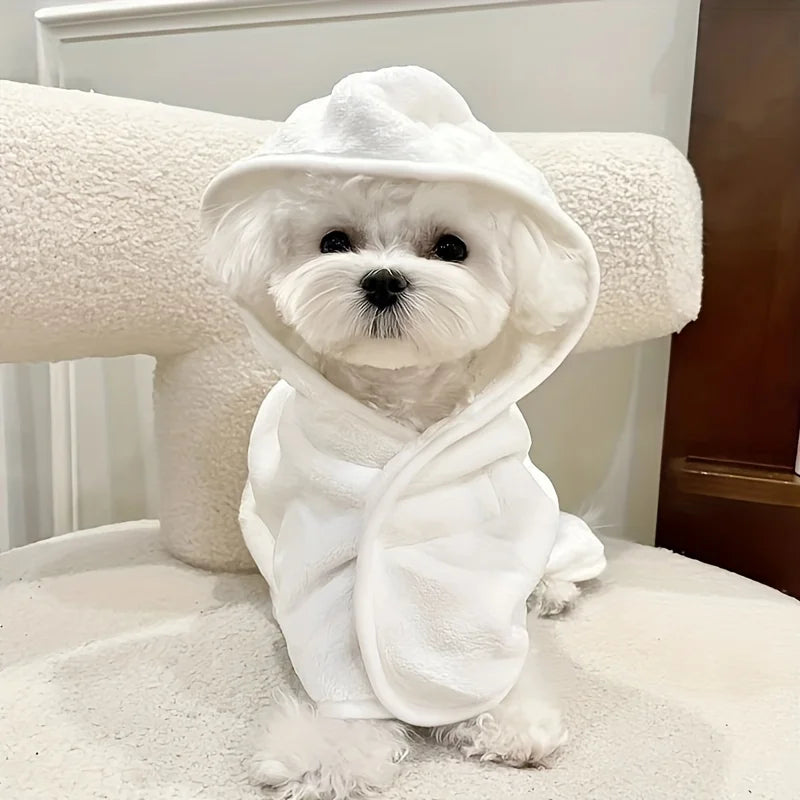 Soft Pet Bathrobe Absorbent Pet Quick Drying Bath Towel Dog Bath Towel Dogs Clean Absorbent Bathrobe Full Body Wrap Dogs Cats