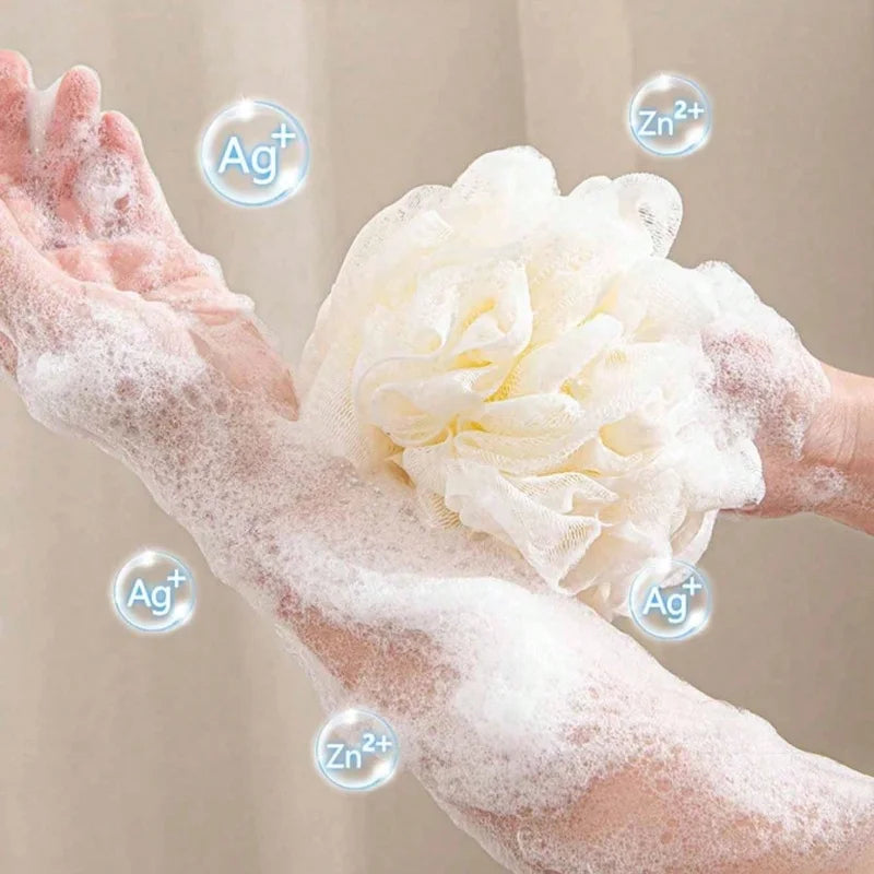 1pcs luxury bath loofahs, super soft and durable, can be used for bathing, bubble bath, exfoliation and massage,random colors