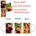 Personalized Your Photo Mug, Custom NAME Logo TEXT Cup,Customize Coffee Mugs, Tea Cups, Mothers day, Wedding Surprised Gift