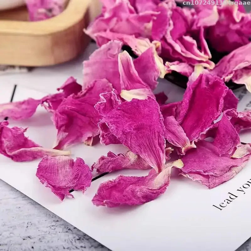 High-Quality Natural Dried Flower Petals (Peony & Rose) - Multi-Use for Spa, DIY Crafts, Wedding Decor & Home Aromatherapy