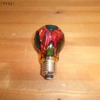 〔YY32〕Stained Glass Light Bulb 4W ST64 LED Light Bulb Painted Glass E26 Base Mosaic Night Lamp Home Decor Romantic Atmosphere