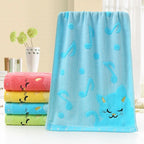 1pcs Children Towels Comfortable Bamboo Fiber  Super Soft Kids Cute Kittens Strong Water Absorbing High End Towel High Quality