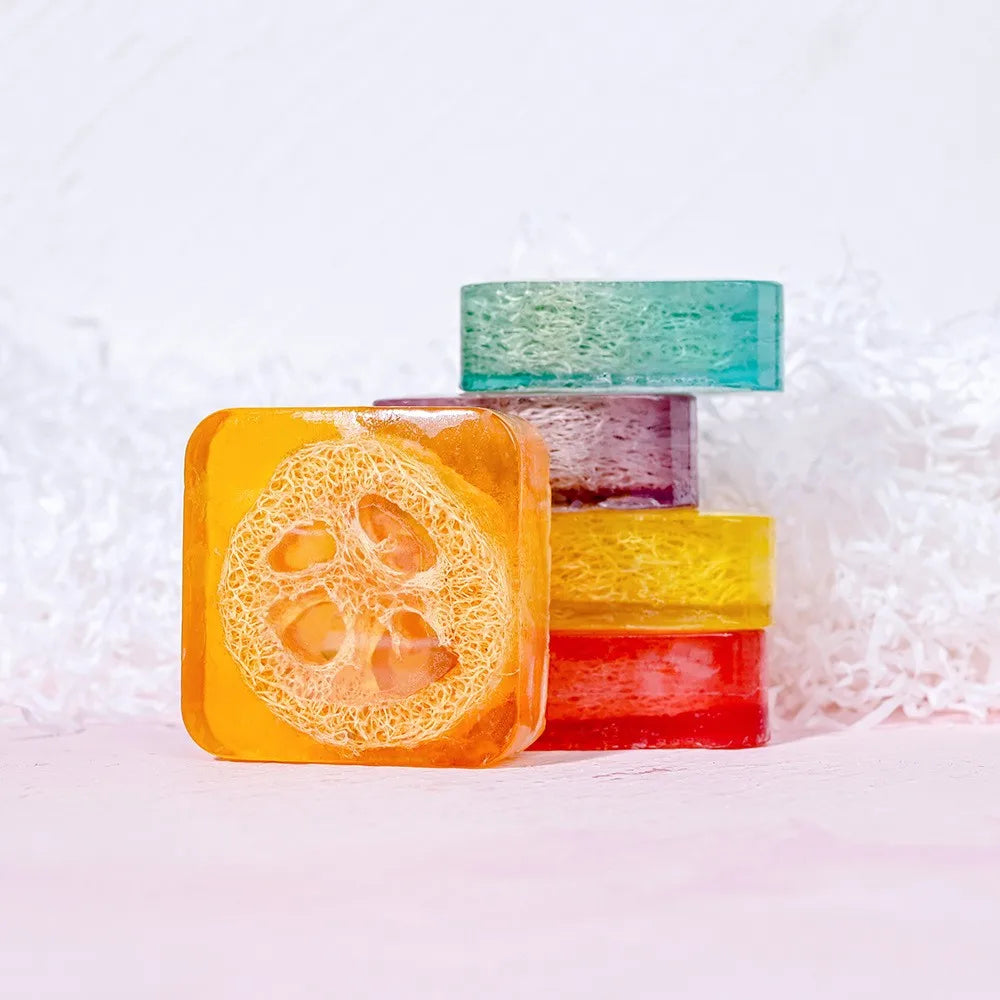 Loofah Sea Salt Deep Cleaning Bath Essential Oil Soap, Rich And Delicate Foam, Easy To Wash, Refreshing Summer Soap