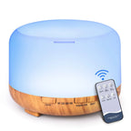 500ML Aroma Diffuser (6 Oils Optional), 5V 2A Essential Oil Aromatherapy Diffuser Humidifier with Remote Control