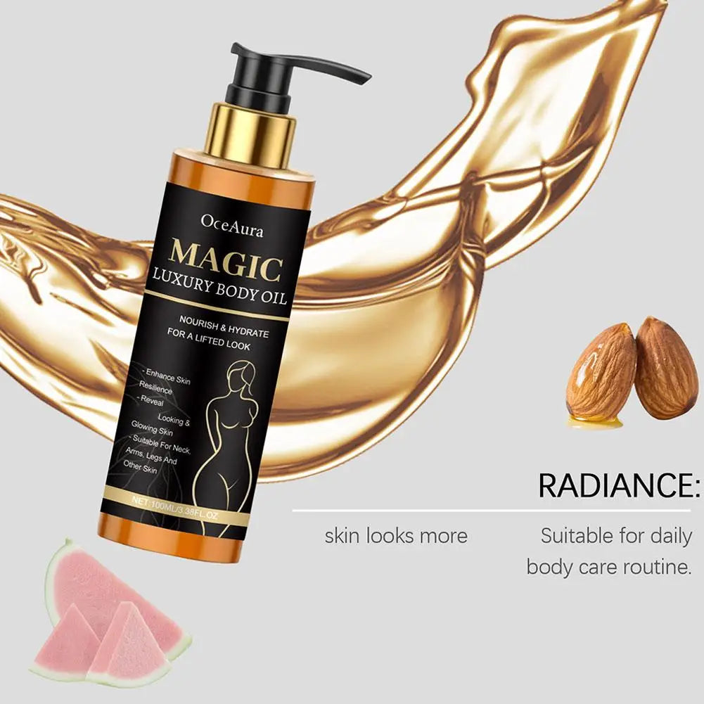 Body Essence Oil Deep Moisturizing Anti Dryness Lightweight Non-sticky Continuous Nourishing Massage Serum Oil