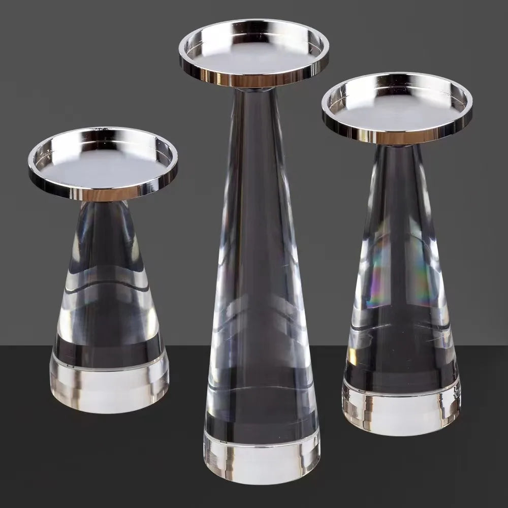 New Acrylic Candle Holder Pillar Stand Table Craft Wedding Centerpiece Road Lead Party Candlesticks Home Decoration