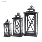 Windproof Lantern Glass Candle Holders Metal Large Black Wedding Modern Design Moroccan Candlestick Decoracion Hogar Home Decor