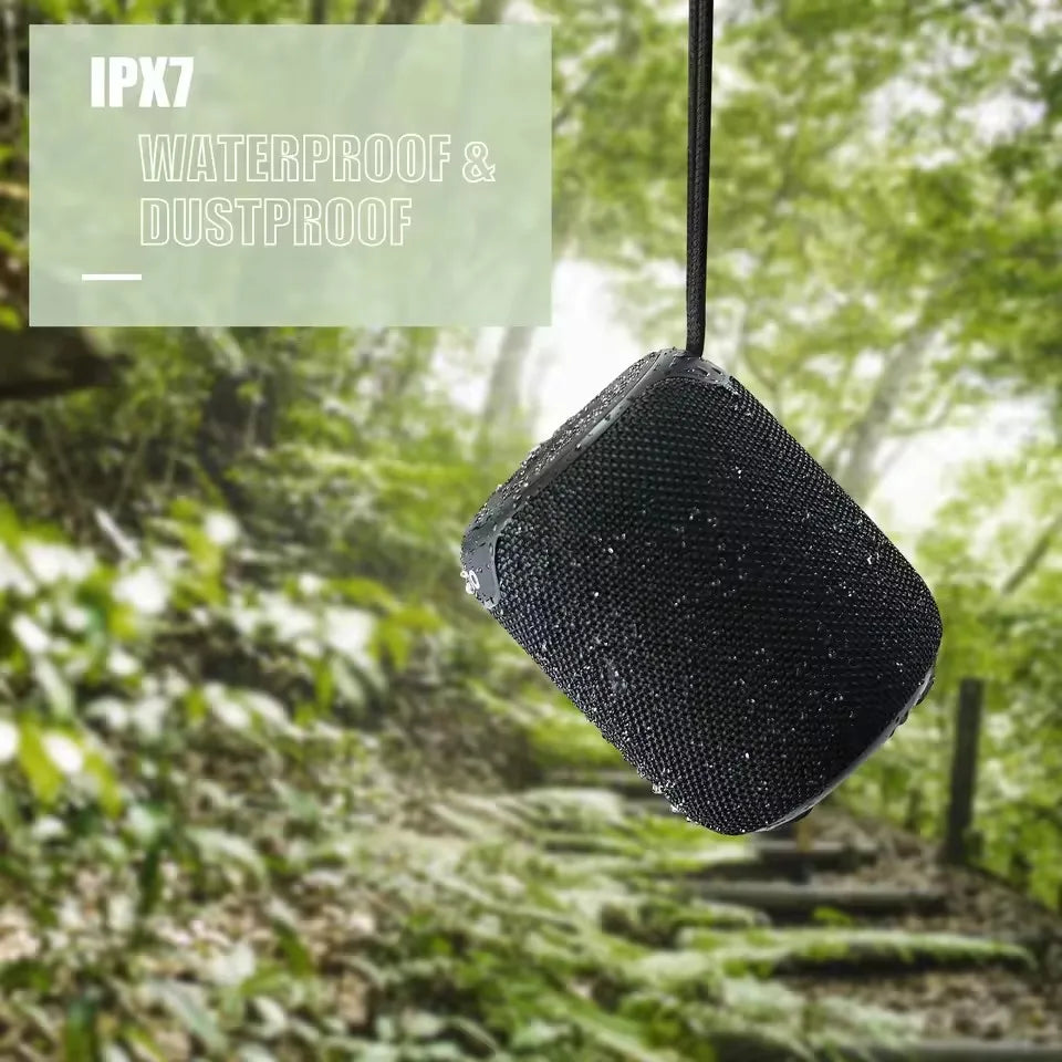 Bluetooth Speakers, Portable Wireless Speaker with Bluetooth 5.3, IPX7 Waterproof, 15W Stereo Sound, Dual Pairing,TF/AUX
