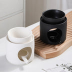 Ceramic Essential Oil Burner Incense Burner Tea Light Holder Versatile for Hotel Restaurant Tabletop Decor Yoga Spa Gift