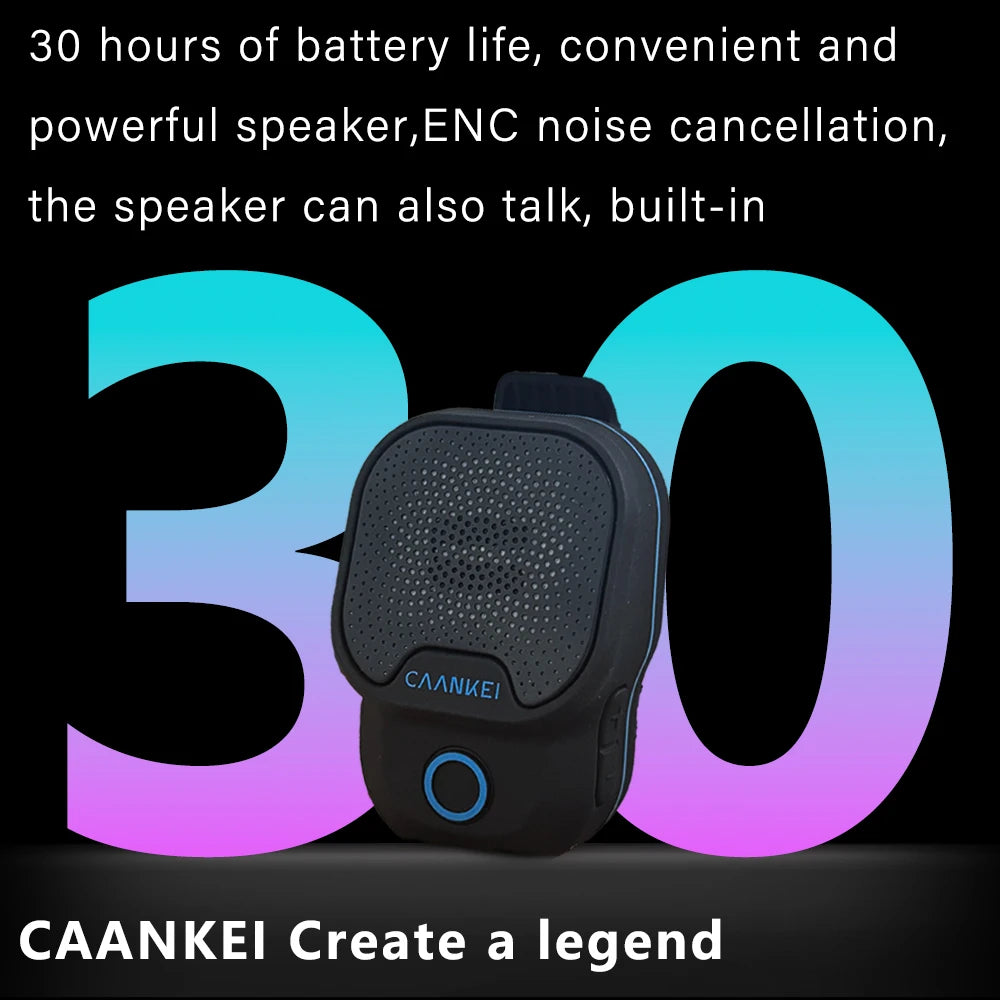 Wearable Bluetooth Speaker IPX7 Waterproof Portable Speakers Outdoor Sport Clip-On Microphone Speaker Calls/Music Mini Sound Box