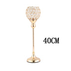 Crystal Tealight Candle Holders, Metal Glass Candlesticks, Wedding Table Centerpiece, Christmas Party, Home Decoration