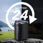 Bluetooth Speaker, 2025 Portable Wireless Speakers with Led Light, Bluetooth 5.4, 24H Playtime, Enhanced Bass, IPX7 Waterproof