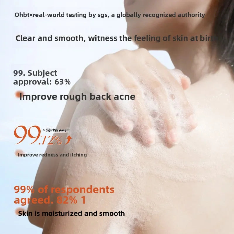 Sea Salt Shower Gel Long Lasting Fragrance 500g, Deeply Cleanses Moisturizes Soothes Skin, Hyaluronic Acid Whitening Shower Gel